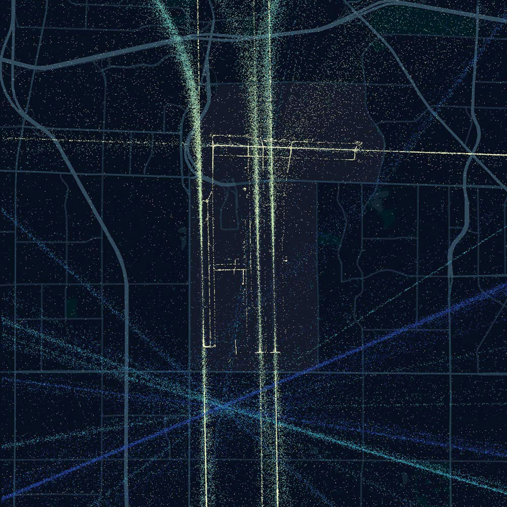 Memphis International Airport (MEM) after Storm Izzy activity