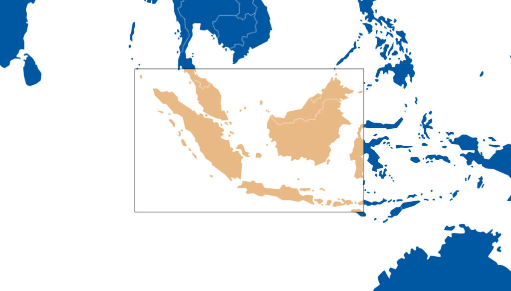 Southeast Asia map domain